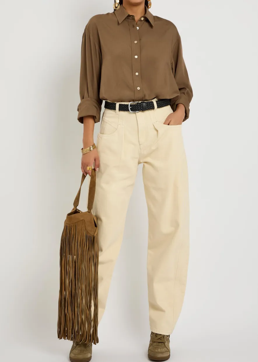 Lisha barrel-leg jeans