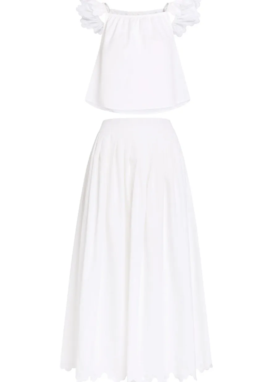Little Wings scalloped cotton co-ord