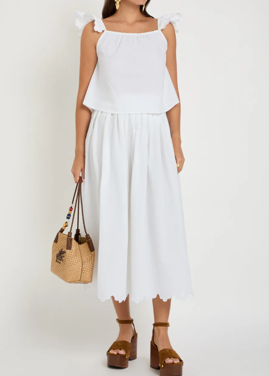Little Wings scalloped cotton co-ord