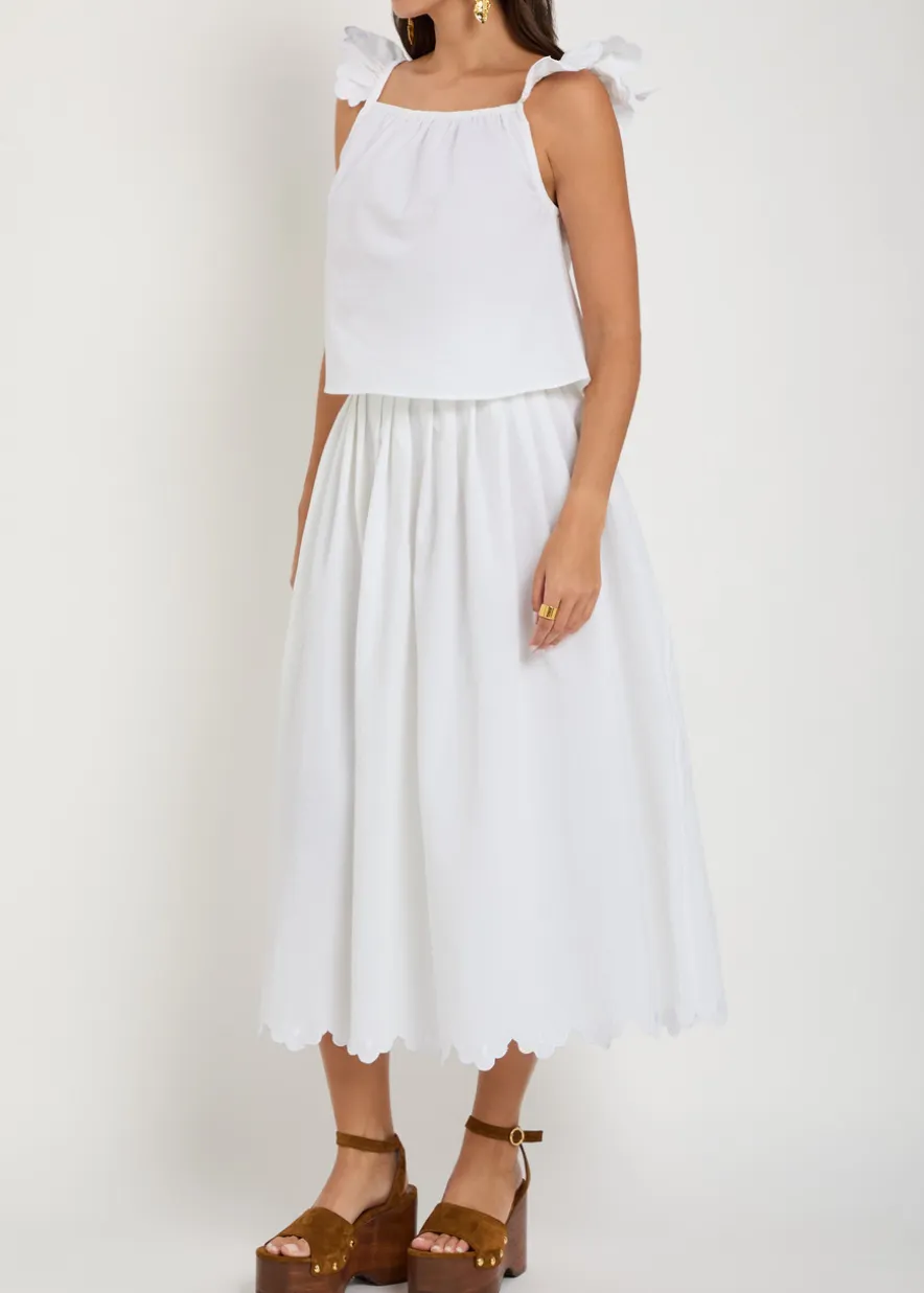 Little Wings scalloped cotton co-ord