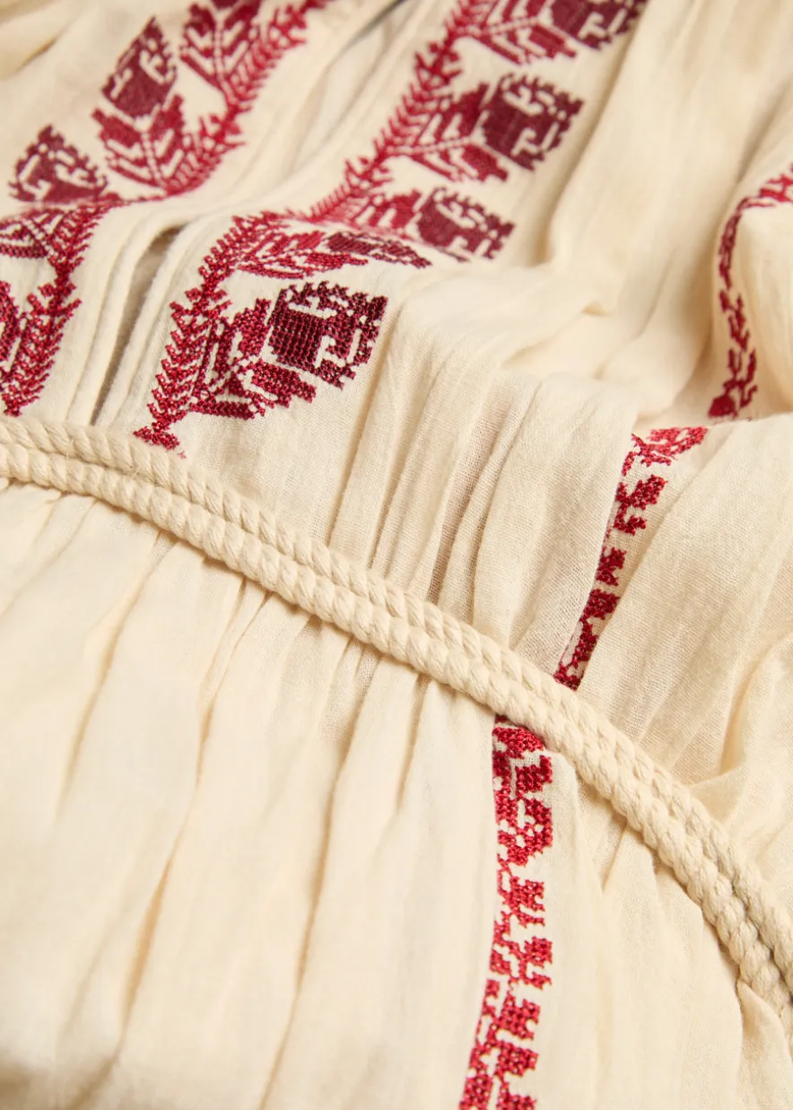 Liviane embroidered cotton maxi dress