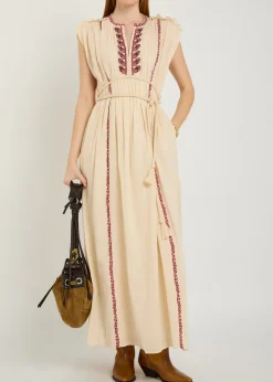Liviane embroidered cotton maxi dress