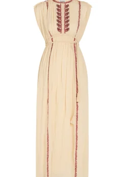 Liviane embroidered cotton maxi dress