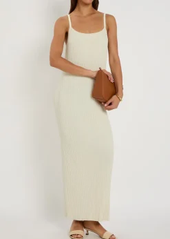 Lizzie ribbed-knit maxi dress