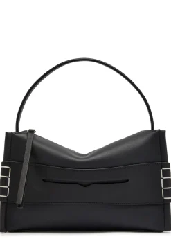 Loafer leather shoulder bag