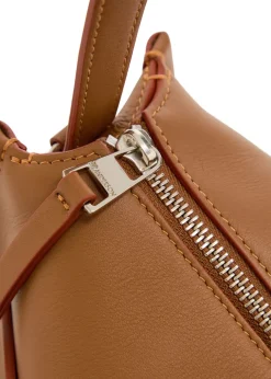 Loafer leather shoulder bag