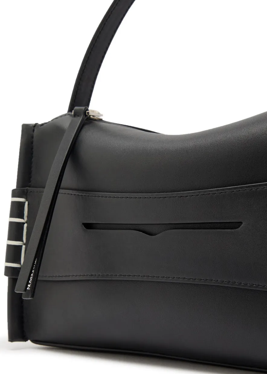 Loafer small leather top handle bag