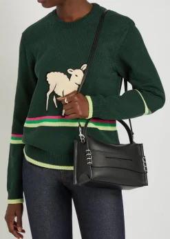 Loafer small leather top handle bag