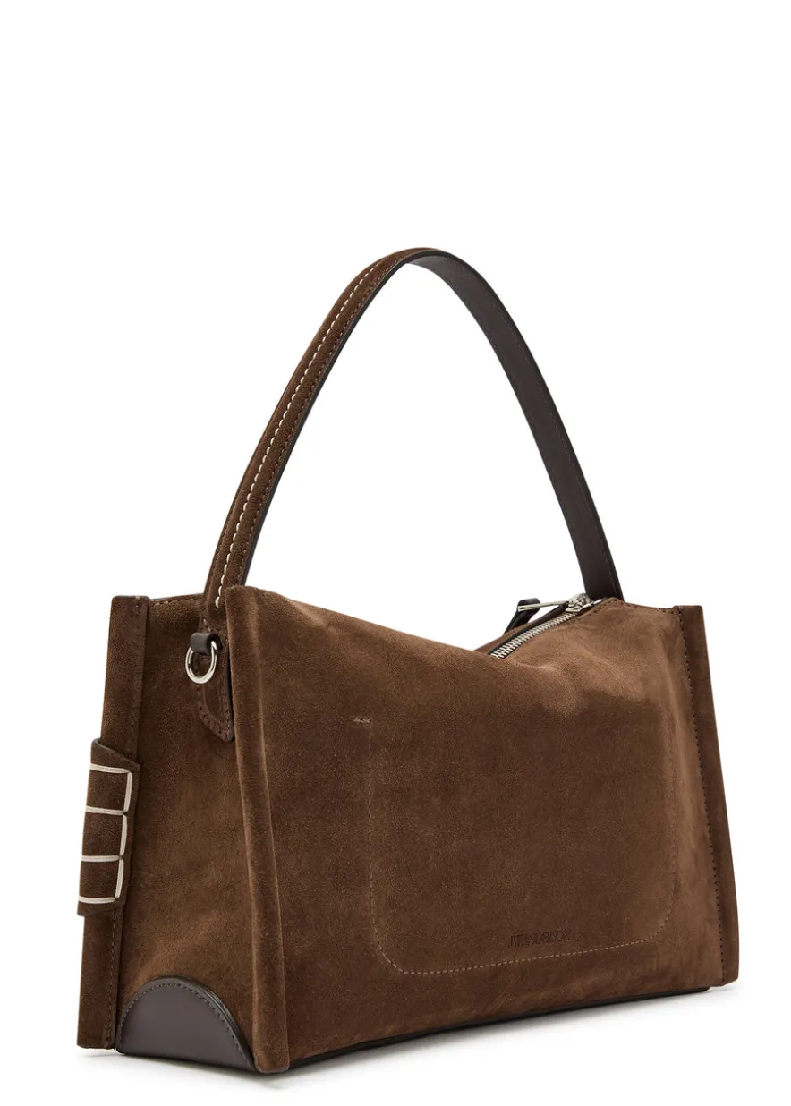 Loafer suede shoulder bag