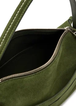 Loafer suede shoulder bag