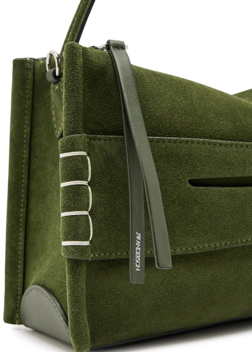 Loafer suede shoulder bag