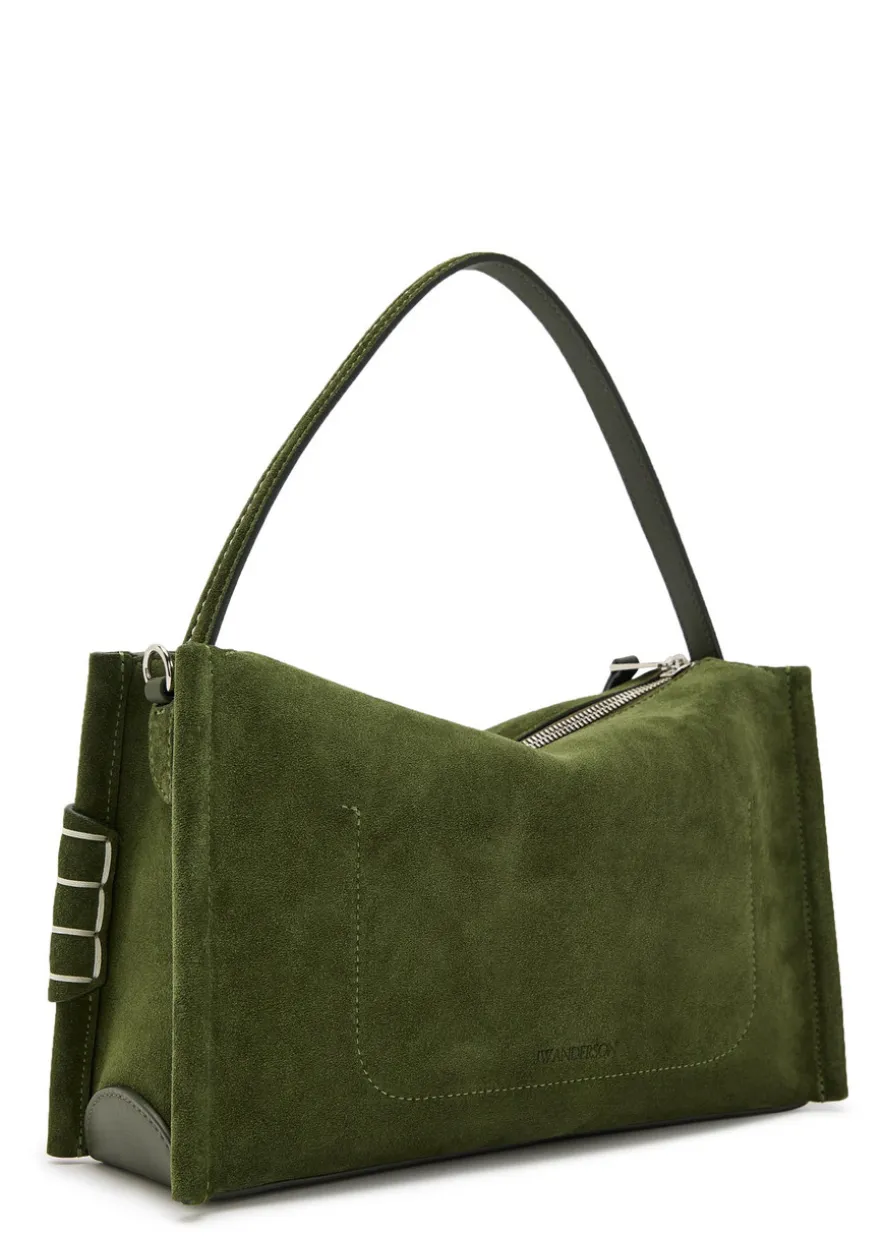 Loafer suede shoulder bag