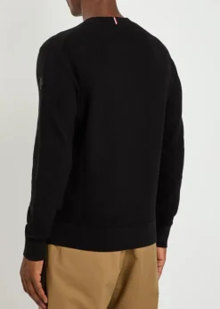Logo-appliqué cotton-knit jumper