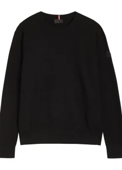 Logo-appliqué cotton-knit jumper
