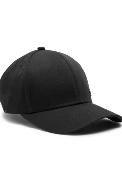 Logo-appliquéd canvas cap