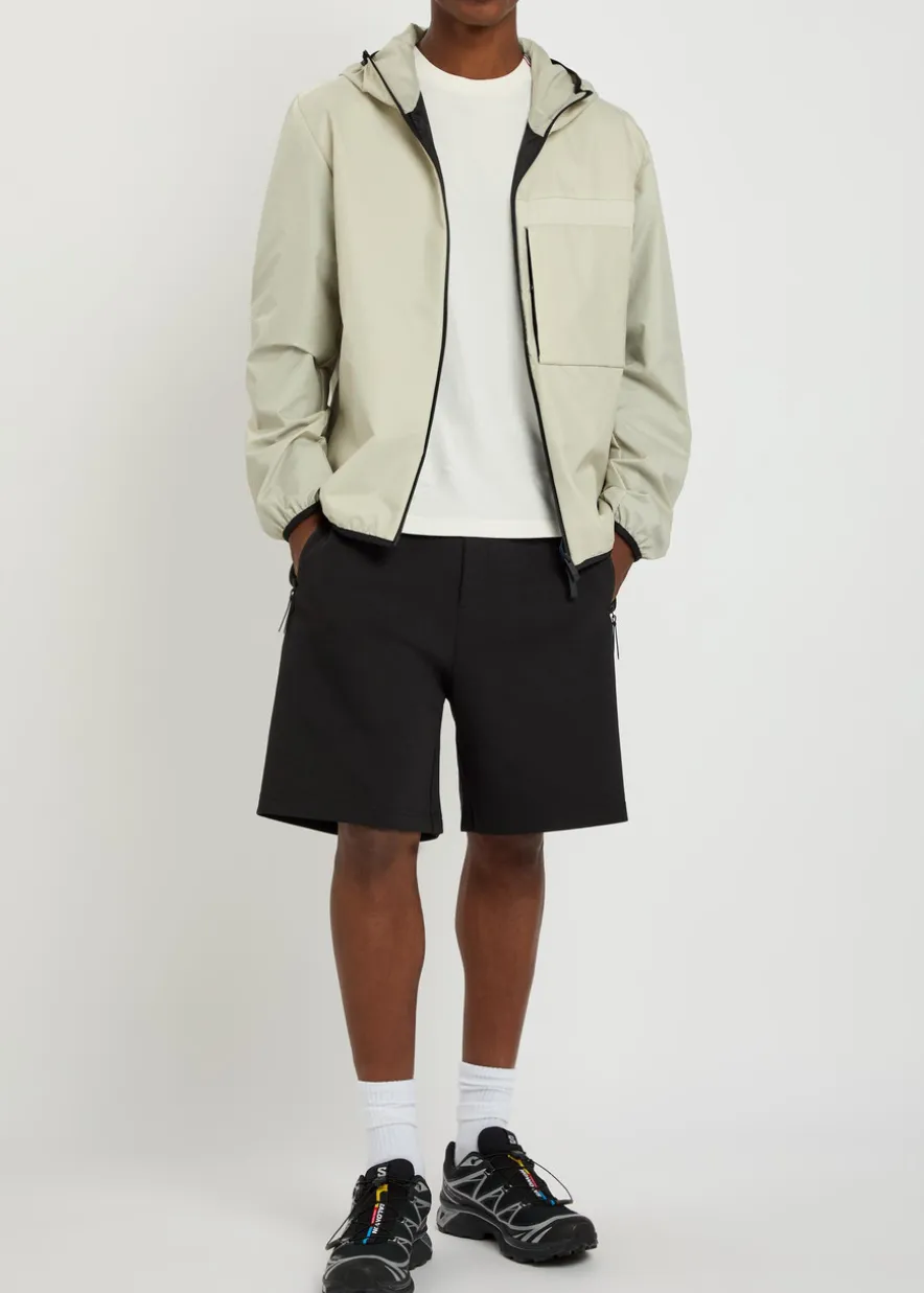 Logo-appliquéd cotton-blend shorts