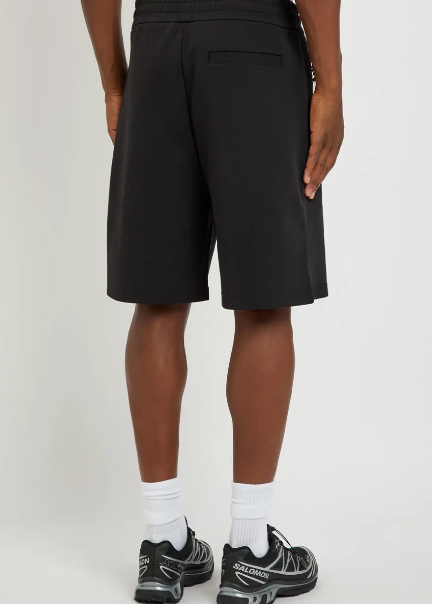 Logo-appliquéd cotton-blend shorts