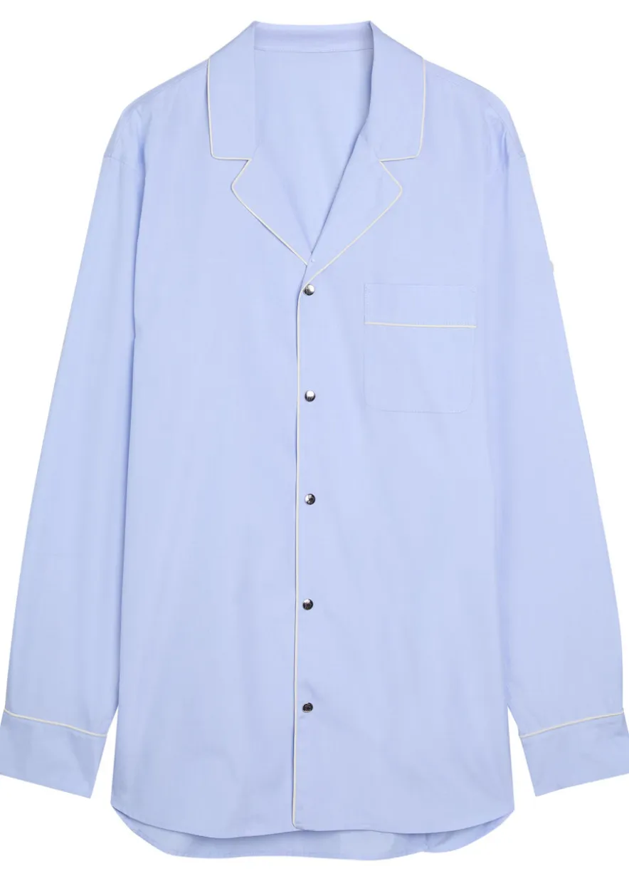 Logo-appliquéd cotton shirt