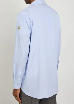 Logo-appliquéd cotton shirt