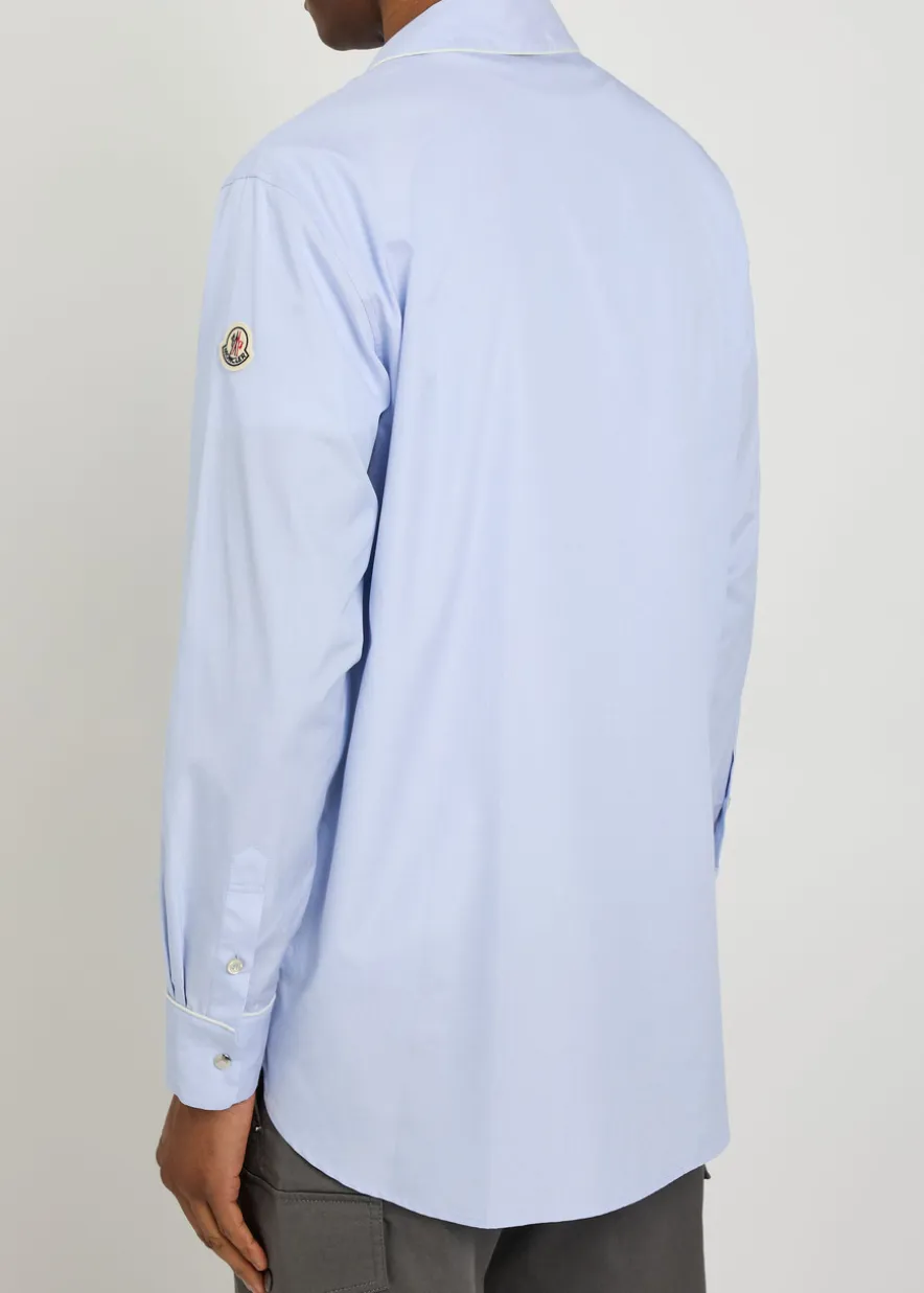 Logo-appliquéd cotton shirt