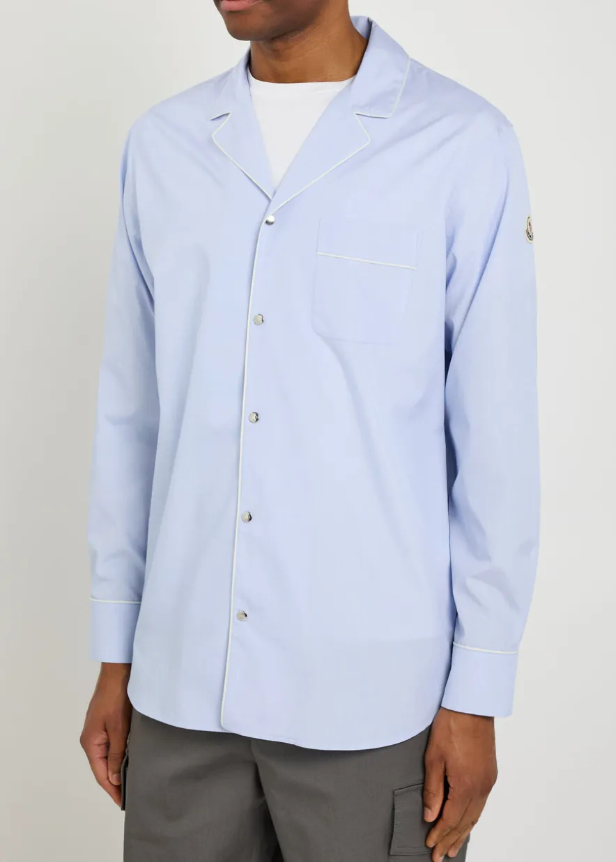 Logo-appliquéd cotton shirt