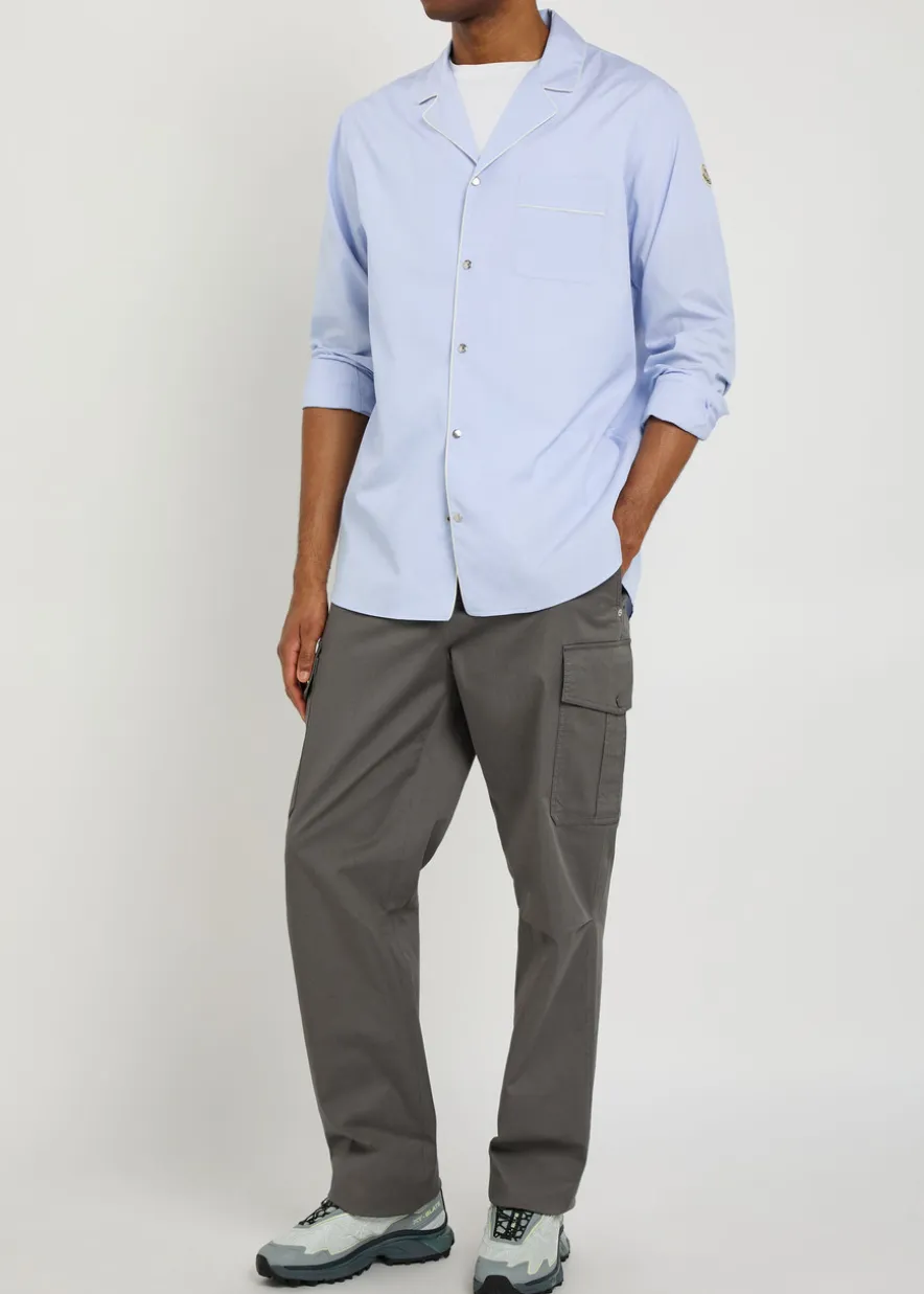 Logo-appliquéd cotton shirt