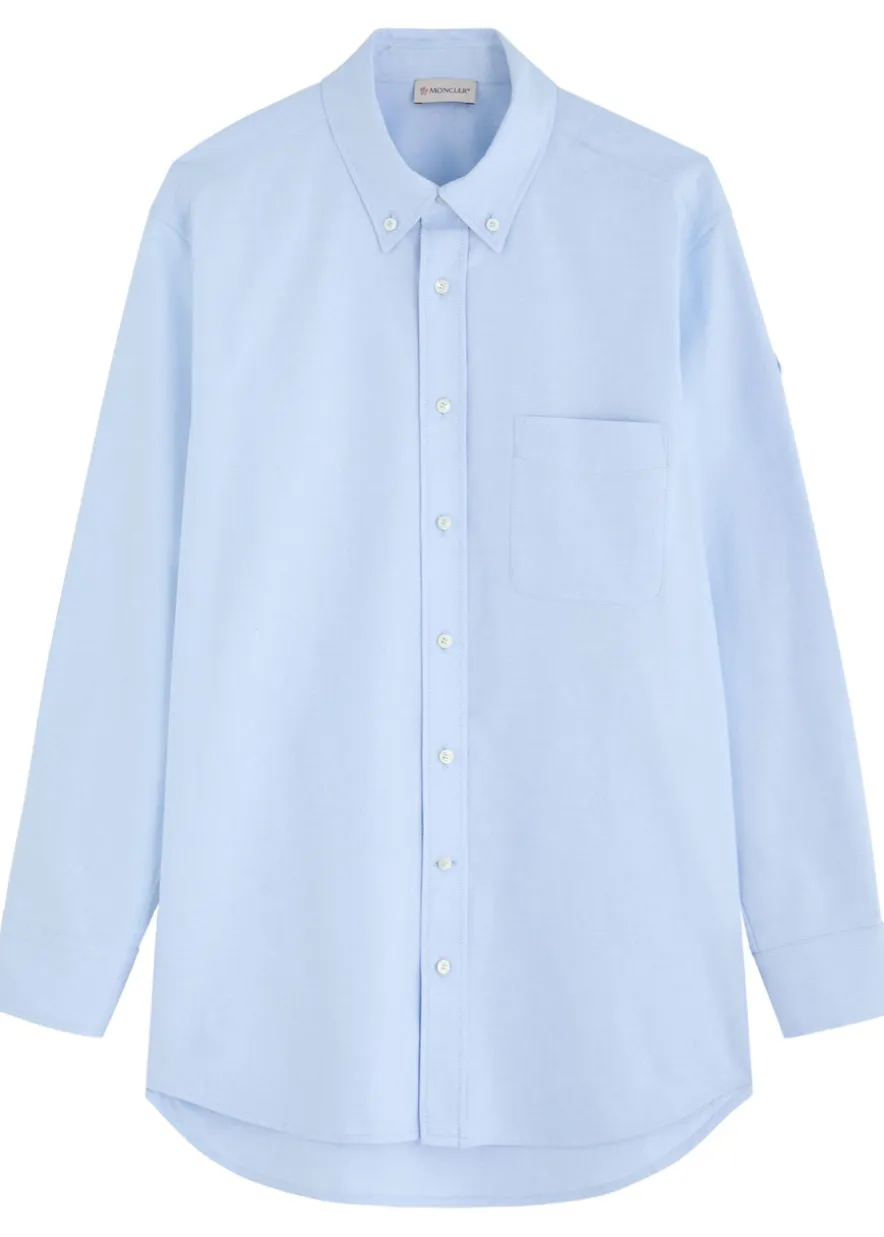 Logo-appliquéd cotton shirt