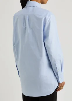 Logo-appliquéd cotton shirt