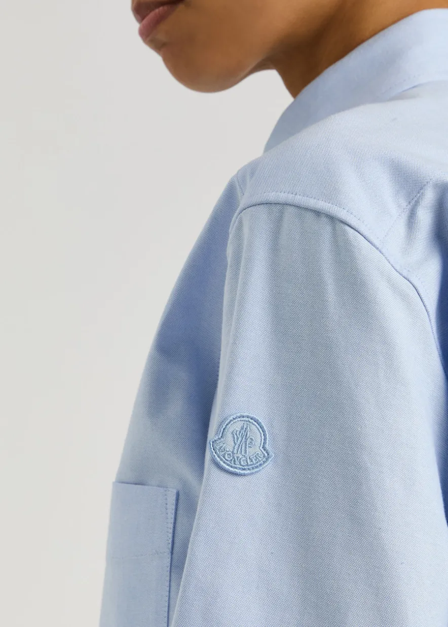 Logo-appliquéd cotton shirt