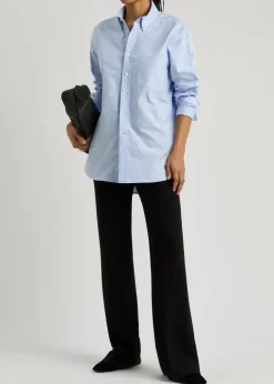 Logo-appliquéd cotton shirt