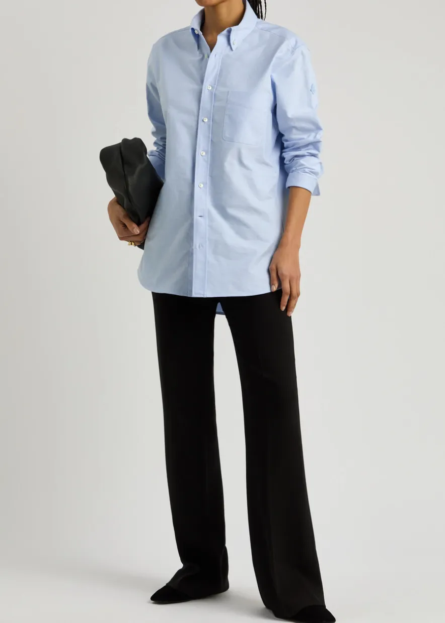 Logo-appliquéd cotton shirt