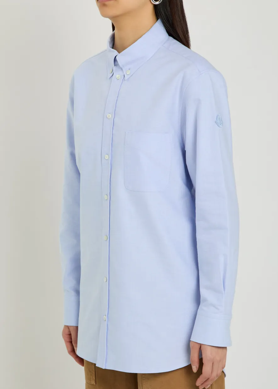 Logo-appliquéd cotton shirt