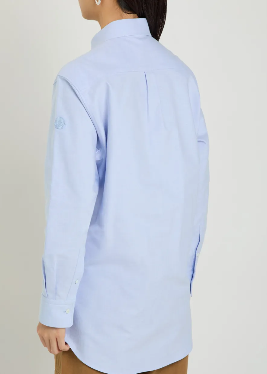 Logo-appliquéd cotton shirt