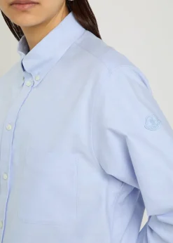 Logo-appliquéd cotton shirt