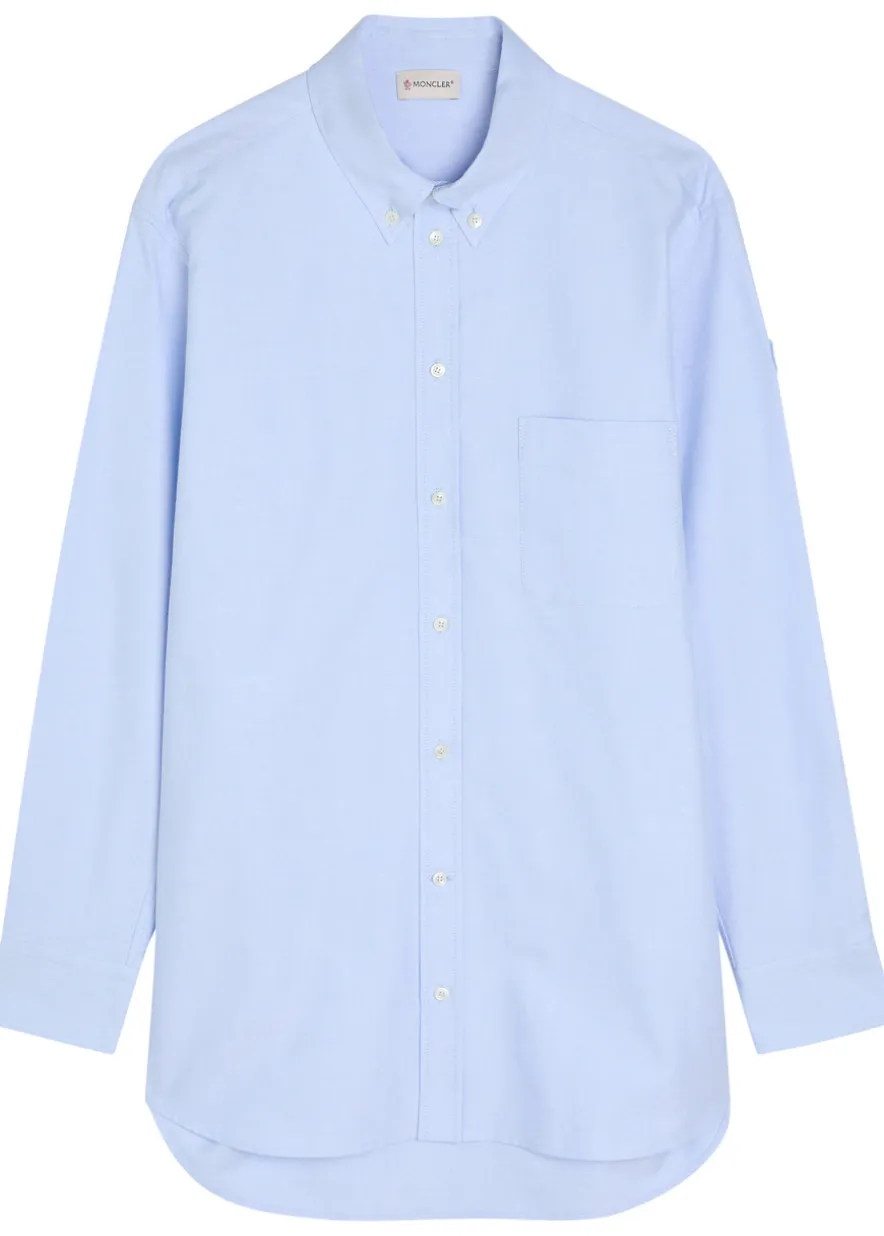 Logo-appliquéd cotton shirt