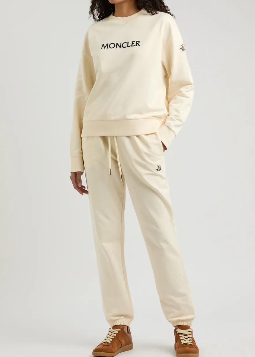 Logo-appliquéd cotton sweatpants