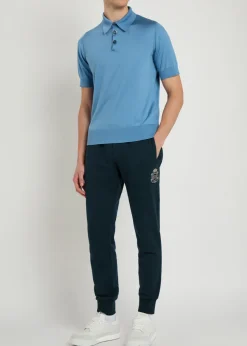 Logo-appliquéd cotton sweatpants