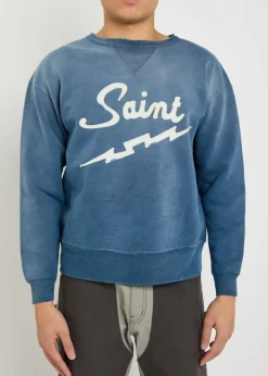Logo-appliquéd cotton sweatshirt