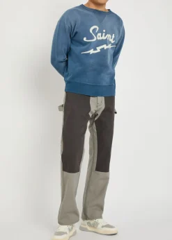Logo-appliquéd cotton sweatshirt