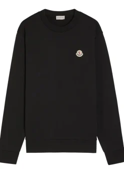 Logo-appliquéd cotton sweatshirt