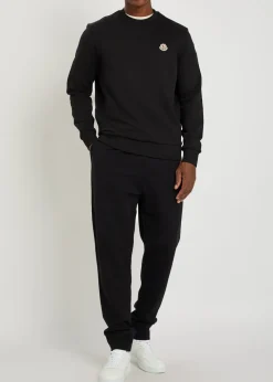 Logo-appliquéd cotton sweatshirt