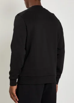 Logo-appliquéd cotton sweatshirt