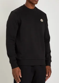 Logo-appliquéd cotton sweatshirt