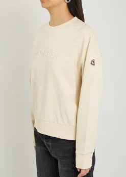 Logo-appliquéd cotton sweatshirt