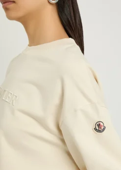 Logo-appliquéd cotton sweatshirt