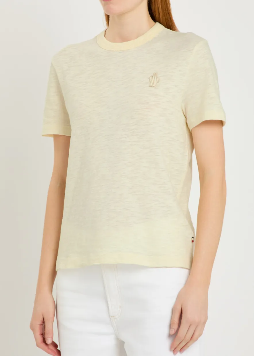 Logo-appliquéd cotton T-shirt