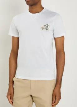 Logo-appliquéd cotton T-shirt