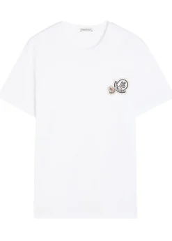 Logo-appliquéd cotton T-shirt