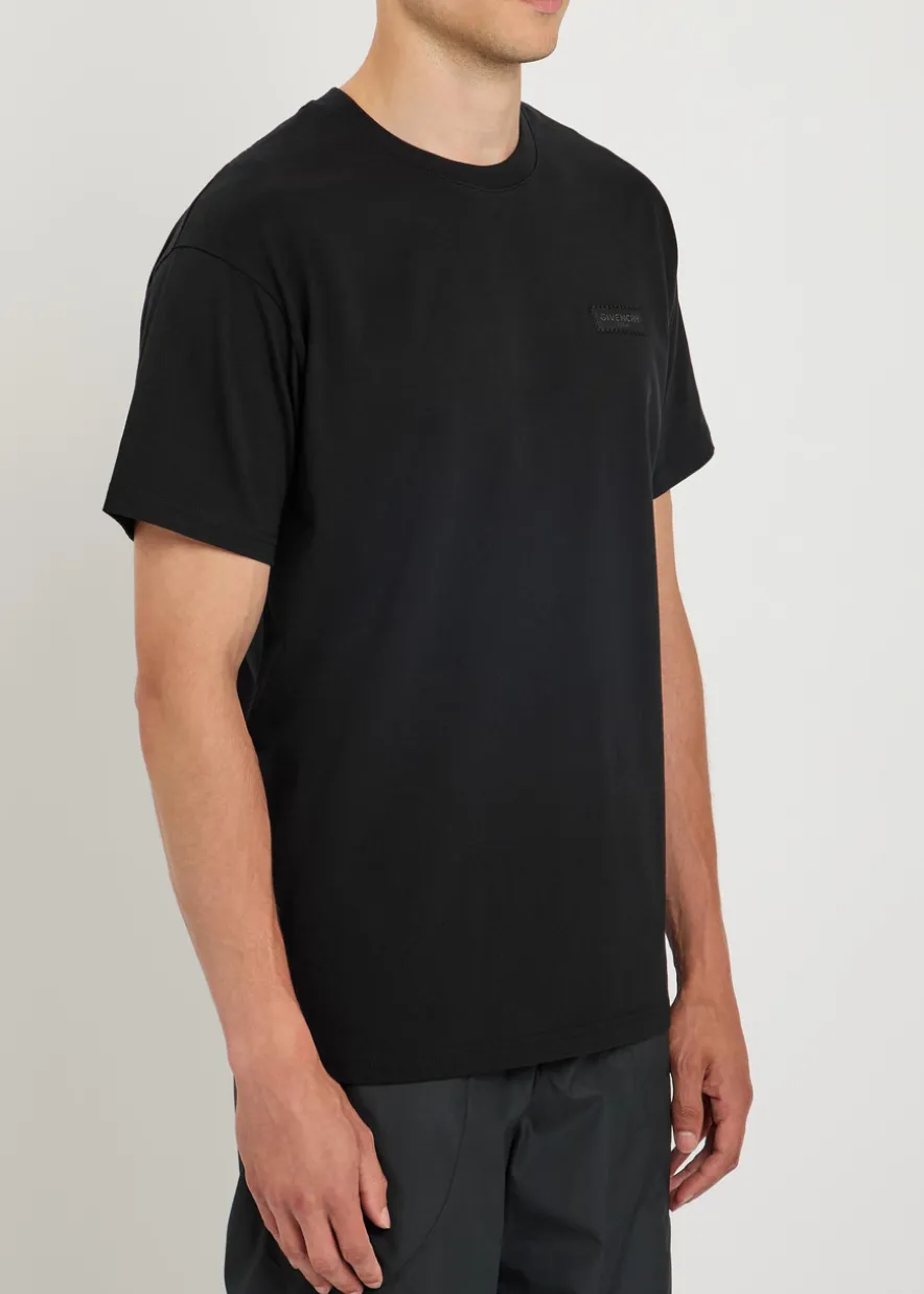 Logo-appliquéd cotton T-shirt