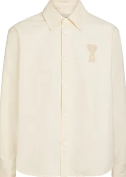 Logo-appliquéd denim overshirt